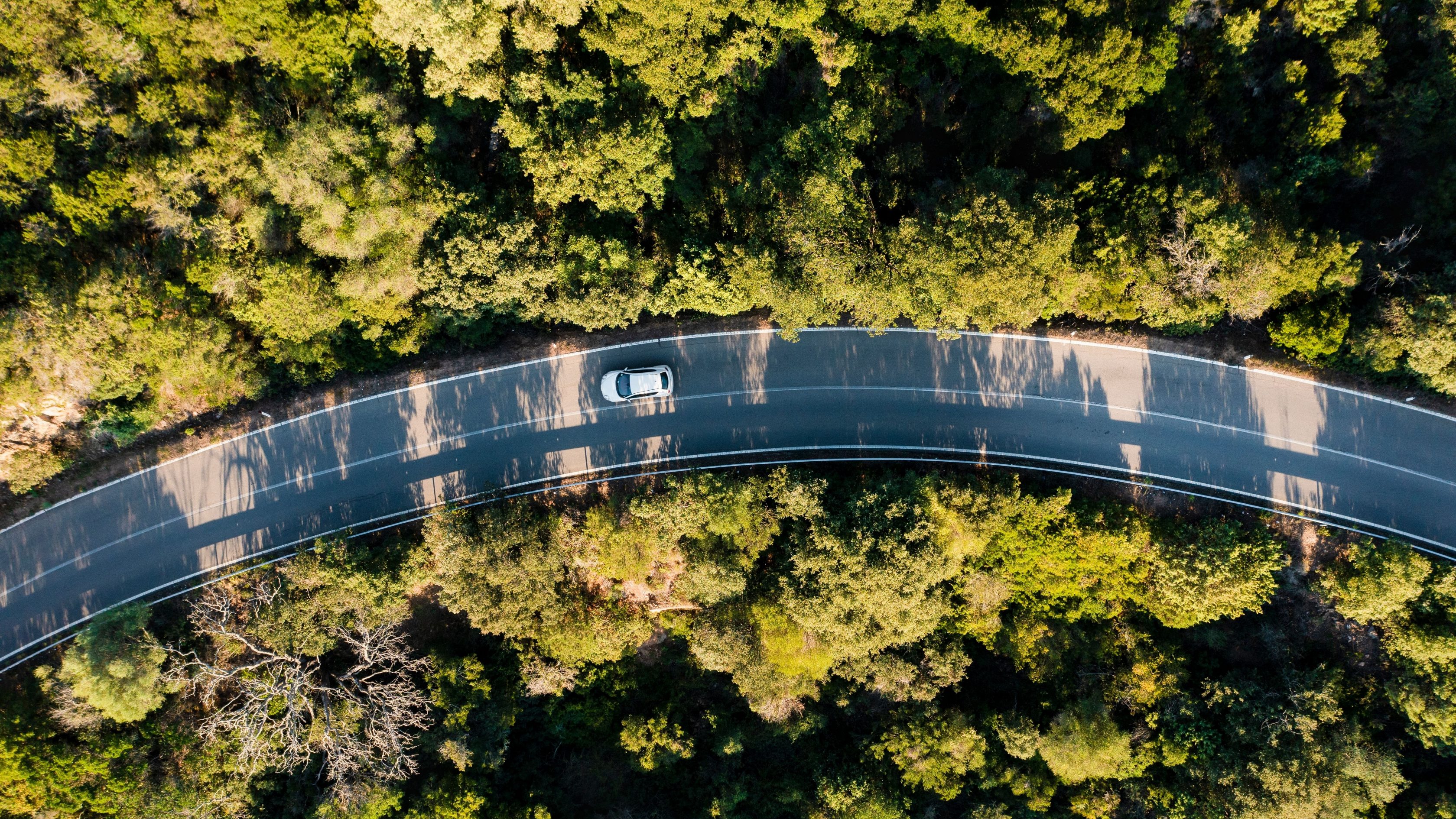 une voiture électrique sur l'autoroute