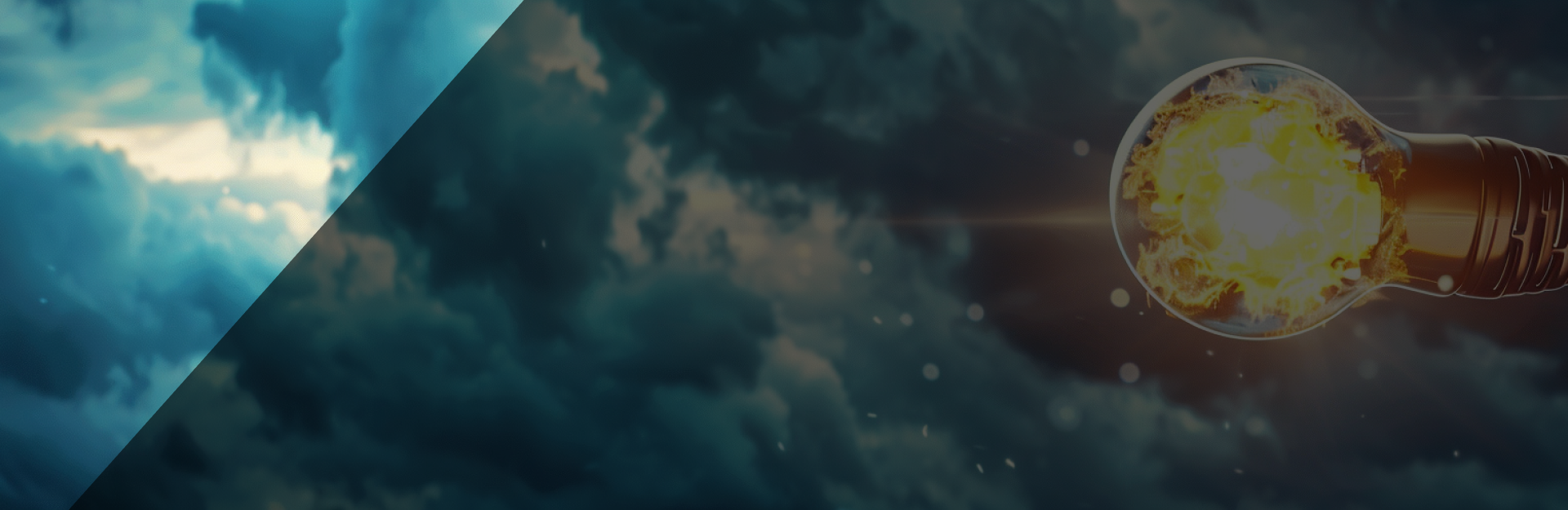 Futuristische voorstelling van een gloeilamp die innovatie symboliseert.