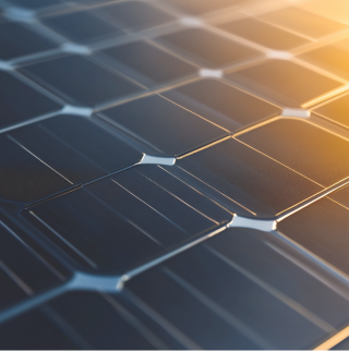 Gedetailleerd overzicht van een fotovoltaïsch systeem.